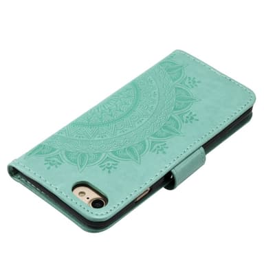 SKALO iPhone 16e Mandala Lompakkokotelo - Turkoosi