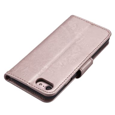 SKALO iPhone 16e Mandala Lompakkokotelo - Ruusukulta