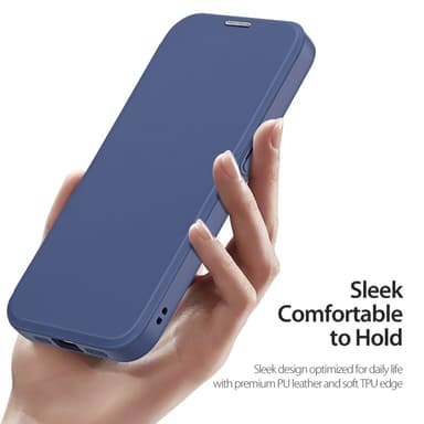 DUX DUCIS iPhone 16e Skin X Pro Lompakkokotelo - Sininen