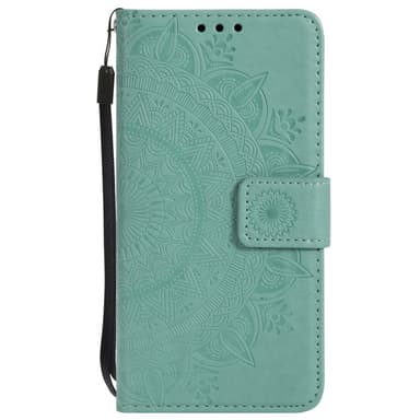 SKALO iPhone 16e Mandala Lompakkokotelo - Turkoosi