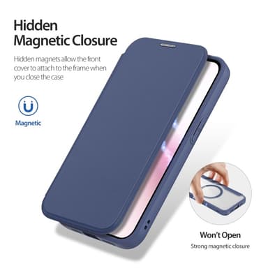 DUX DUCIS iPhone 16e Skin X Pro Lompakkokotelo - Sininen