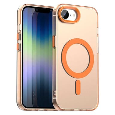 SKALO iPhone 16e Candy Series Hybrid Suojakuori - Oranssi