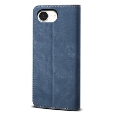 SKALO iPhone 16e Jeans Lompakkokotelo - Sininen