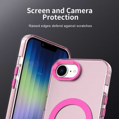 SKALO iPhone 16e Candy Series Hybrid Suojakuori - Punainen