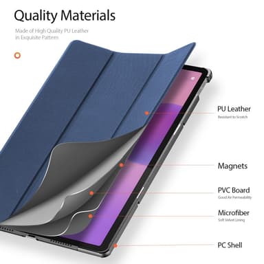 DUX DUCIS Lenovo Idea Tab Pro DOMO Series Kotelo - Sininen