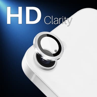 SKALO iPhone 16e NORTHJO Kamerasuoja Metallirengas - Hopea