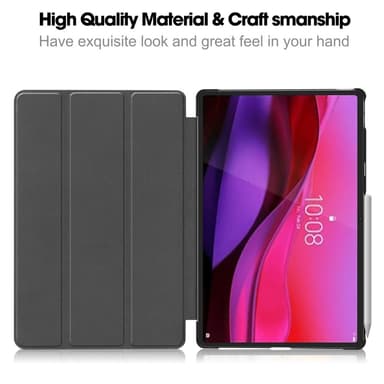 SKALO Lenovo Yoga Tab Plus Trifold Kotelo - Musta
