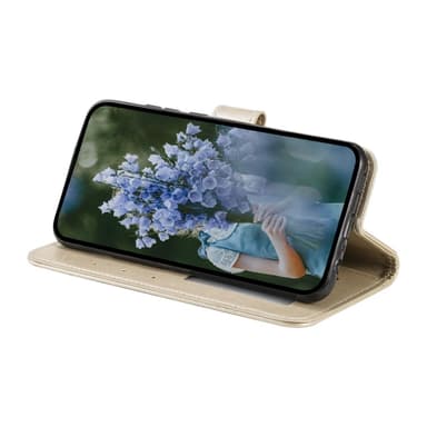 SKALO iPhone 16e Mandala Lompakkokotelo - Kulta