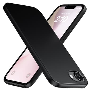 SKALO iPhone 16e Mattamusta Ultraohut TPU Suojakuori - Musta