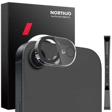 NORTHJO iPhone 16e Karkaistu Lasi Kameran Linssinsuoja