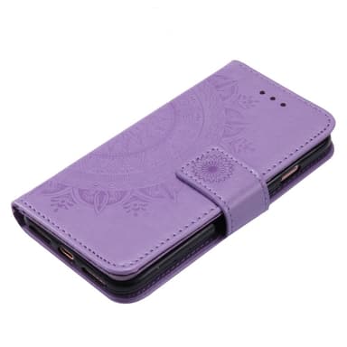 SKALO iPhone 16e Mandala Lompakkokotelo - Violetti