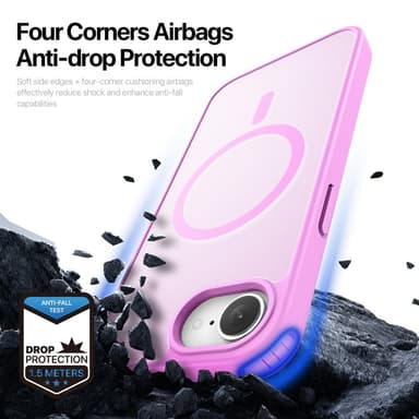 DUX DUCIS iPhone 16e Yind Series Matta viimeistely Suojakuori - Pinkki
