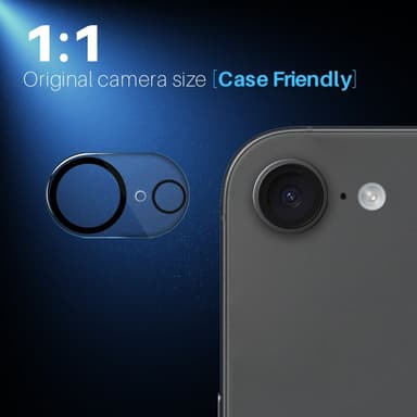 NORTHJO iPhone 16e Karkaistu Lasi Kameran Linssinsuoja