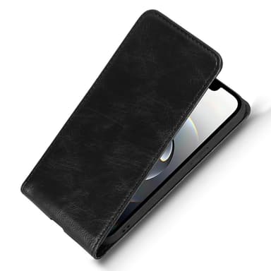 SKALO iPhone 16e Pysty PU-nahka Suojakuori - Musta