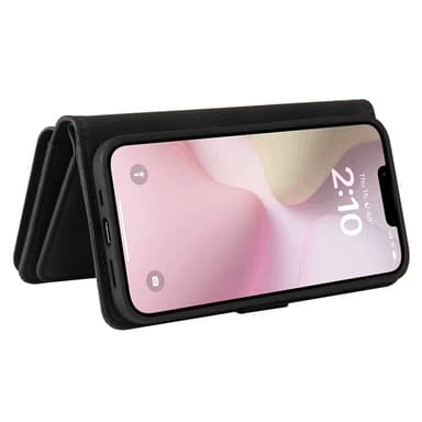 SKALO iPhone 16e KT-2 Big Wallet 17-LOKERIKKOA Lompakkokotelo - Musta