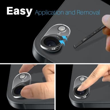 NORTHJO iPhone 16e Karkaistu Lasi Kameran Linssinsuoja