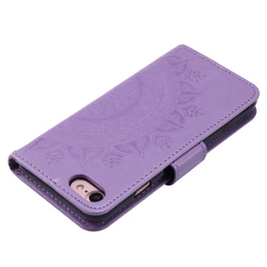 SKALO iPhone 16e Mandala Lompakkokotelo - Violetti