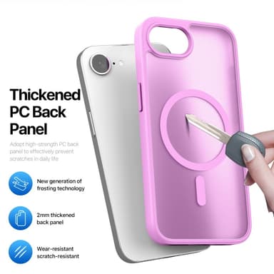 DUX DUCIS iPhone 16e Yind Series Matta viimeistely Suojakuori - Pinkki