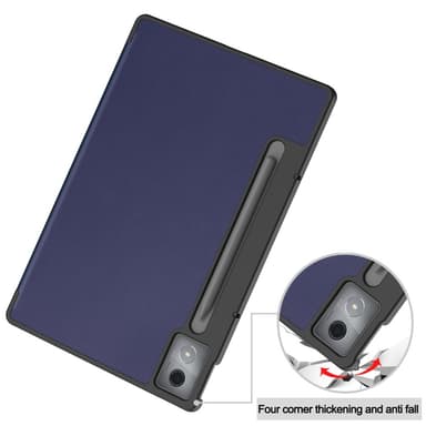 SKALO Lenovo Idea Tab Pro Trifold Kotelo - Tummansininen