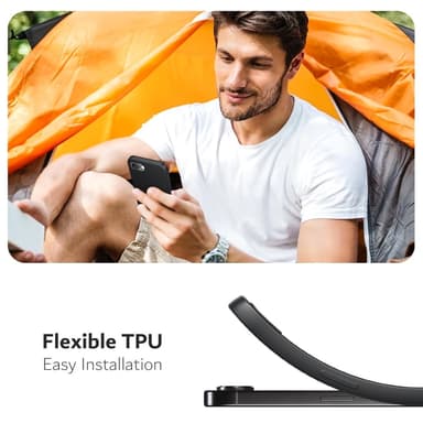 SKALO iPhone 16e Mattamusta Ultraohut TPU Suojakuori - Musta