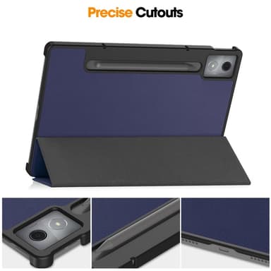 SKALO Lenovo Idea Tab Pro Trifold Kotelo - Tummansininen