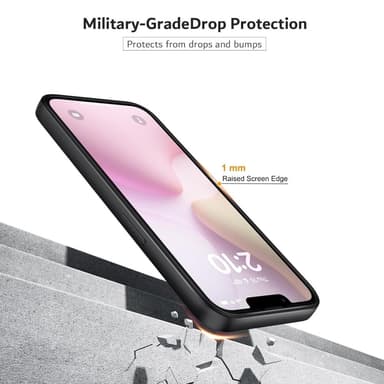 SKALO iPhone 16e Mattamusta Ultraohut TPU Suojakuori - Musta