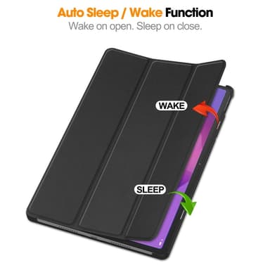 SKALO Lenovo Idea Tab Pro Trifold Kotelo - Musta