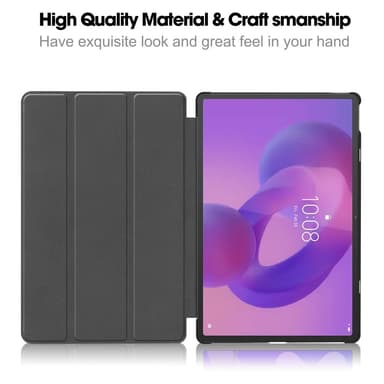 SKALO Lenovo Idea Tab Pro Trifold Kotelo - Musta