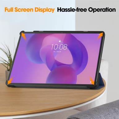 SKALO Lenovo Idea Tab Pro Trifold Kotelo - Tummansininen