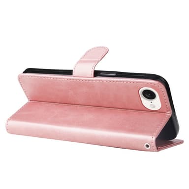 SKALO iPhone 16e Klassinen vetoketju Lompakkokotelo - Pinkki