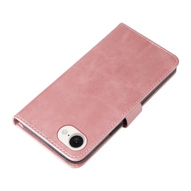 SKALO iPhone 16e Klassinen vetoketju Lompakkokotelo - Pinkki