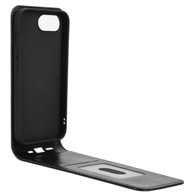 SKALO iPhone 16e Pysty PU-nahka Suojakuori - Musta