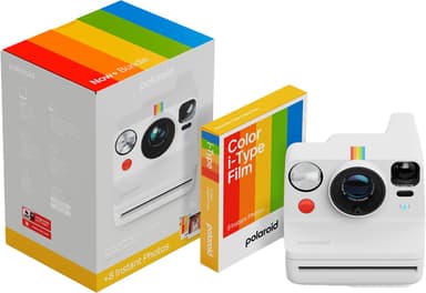 Polaroid Now+ Gen. 3 pikakamera (aloituspakkaus, valkoinen)