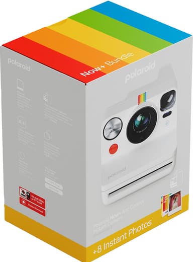 Polaroid Now+ Gen. 3 pikakamera (aloituspakkaus, valkoinen)