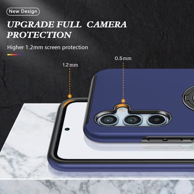Samsung Galaxy S24 / S25 Sormirengas Sivutuen Hybridikotelo