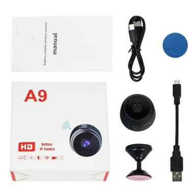 WiFi-kamera 1080P HD Magnetic Surveillance Spy ilman yönäköä