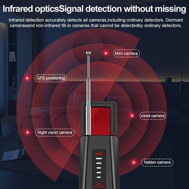 RF-signaalin ilmaisin GPS-WiFi-seurantakamera Viantunnistin vakoilua estävä infrapunaskanneri