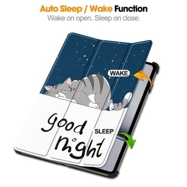 OnePlus Pad 2 Tri-fold Stand Wake/Sleep Cover -tablettikotelo - Cat