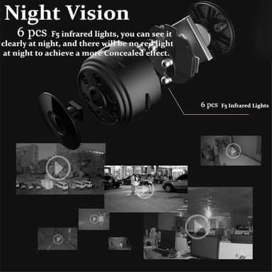 WiFi-kamera 1080P HD Magnetic Surveillance Spy ilman yönäköä