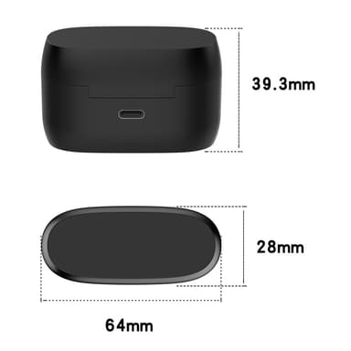 Jabra Elite 4 / Jabra Elite 3 -nappikuulokkeille Latauslokero Latauskaapeli
