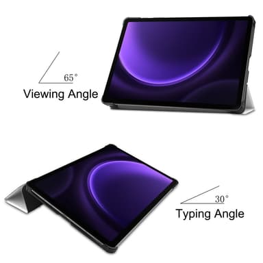 Kolmen taittotelineen älykotelo Samsung Galaxy Tab S9 FE -puhelimelle