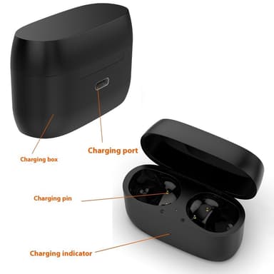 Jabra Elite 4 / Jabra Elite 3 -nappikuulokkeille Latauslokero Latauskaapeli