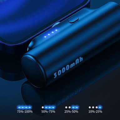 3000mAh virtapankki, jossa 3 magneettista sovitinta