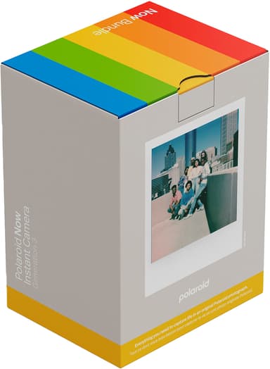 Polaroid Now Gen. 3 pikakamera (aloituspakkaus, valkoinen)