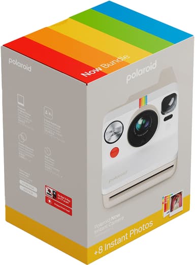 Polaroid Now Gen. 3 pikakamera (aloituspakkaus, valkoinen)