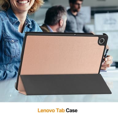 SKALO Lenovo Tab 10.1"" Trifold Kotelo - Ruusukulta