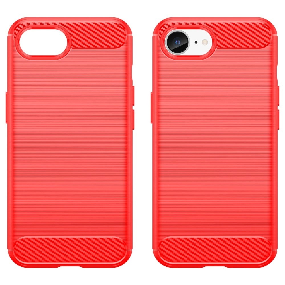 SKALO iPhone 16e Armor Carbon Suojakuori - Punainen