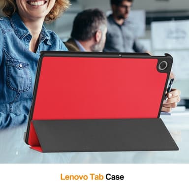 SKALO Lenovo Tab 10.1"" Trifold Kotelo - Punainen