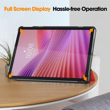 SKALO Lenovo Tab 10.1"" Trifold Kotelo - Punainen