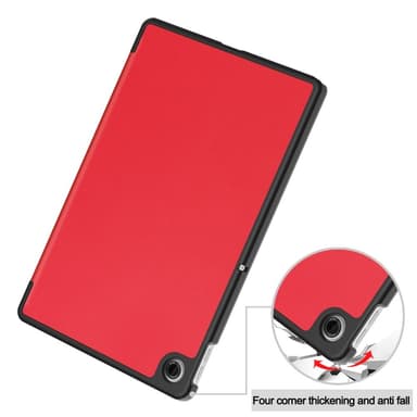 SKALO Lenovo Tab 10.1"" Trifold Kotelo - Punainen